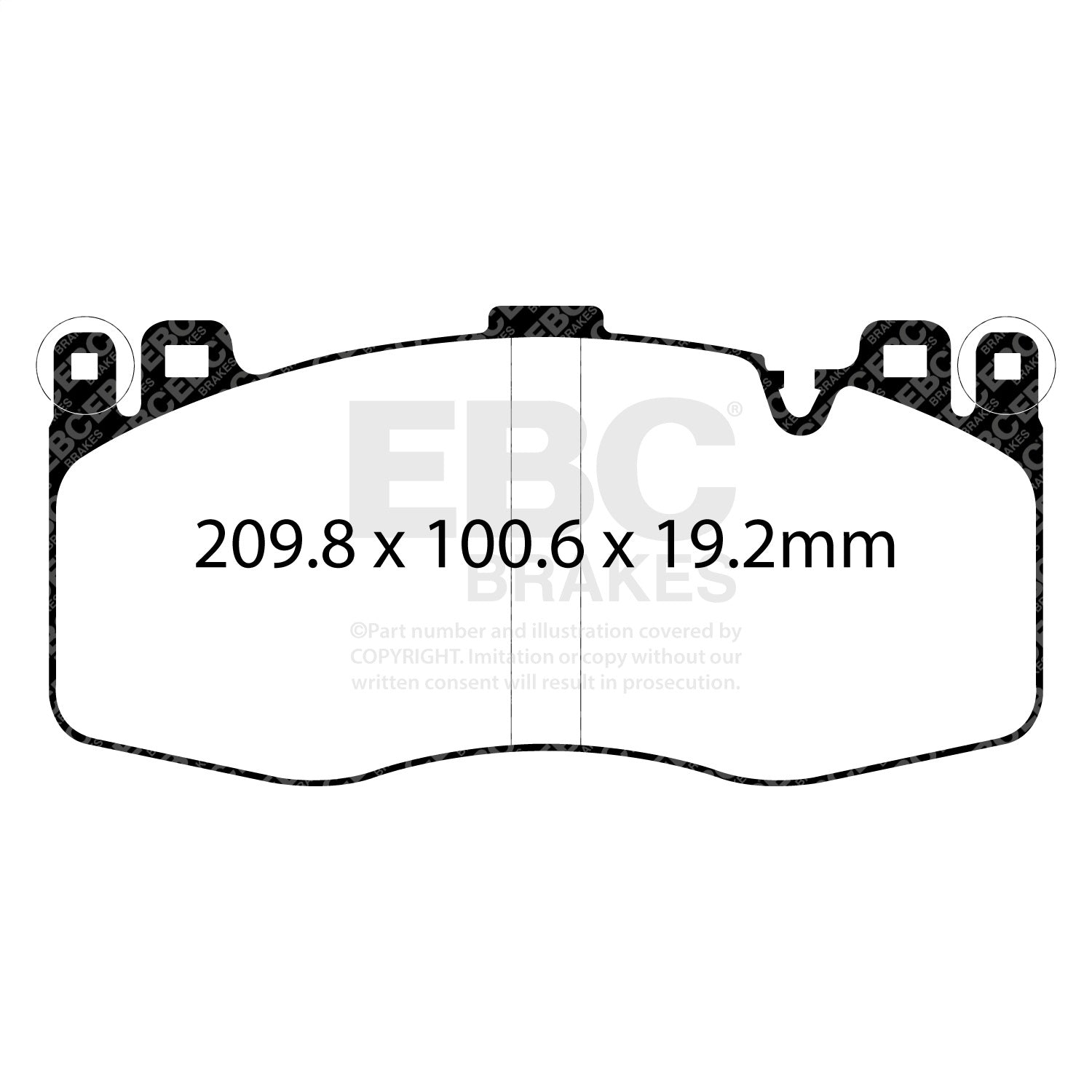 EBC Brakes DP52370NDX Bluestuff NDX Full Race Brake Pads Fits 15-21 X5 X6