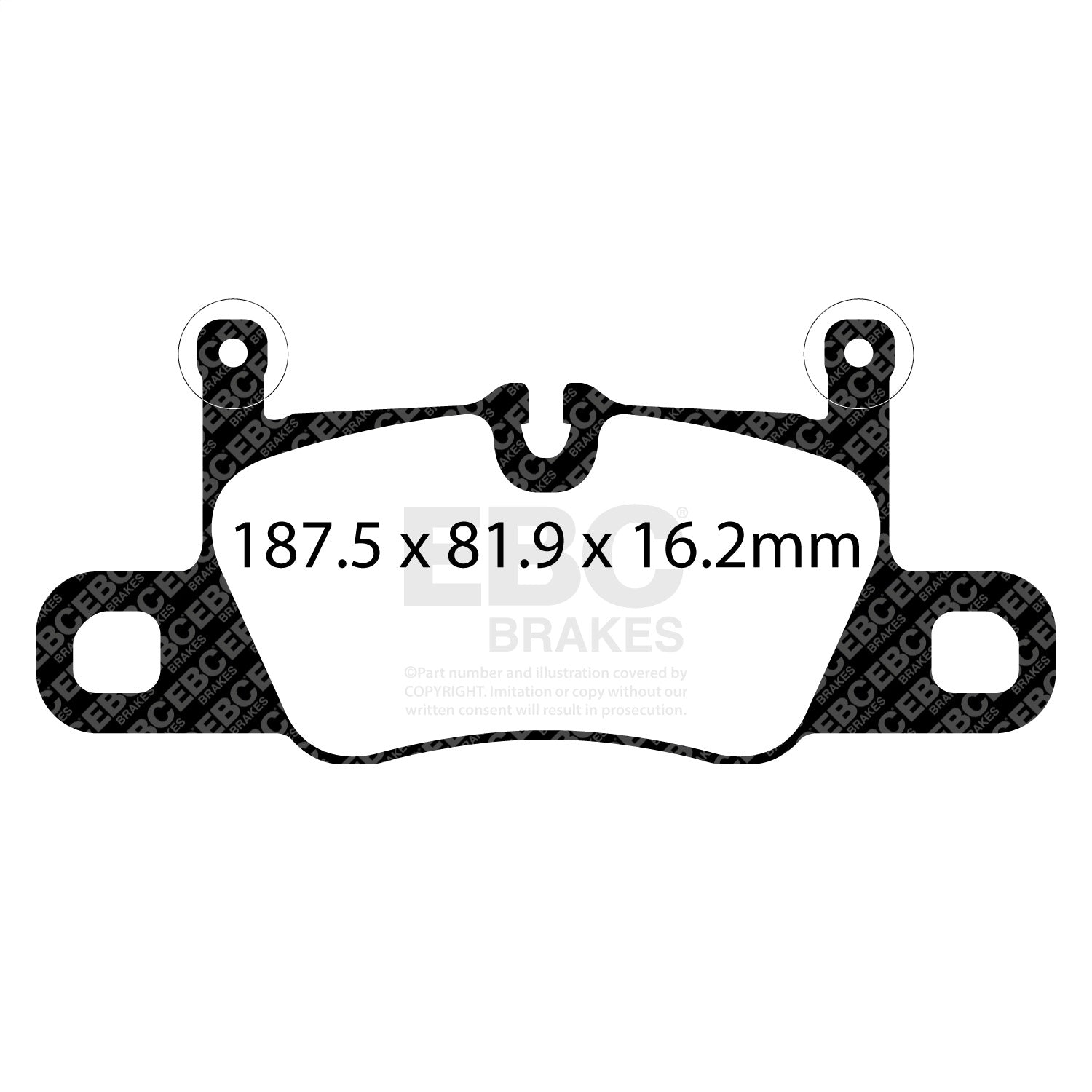 EBC Brakes ED92371 Orangestuff 9000 Series Race Brake Pads Fits 19-23 Cayenne