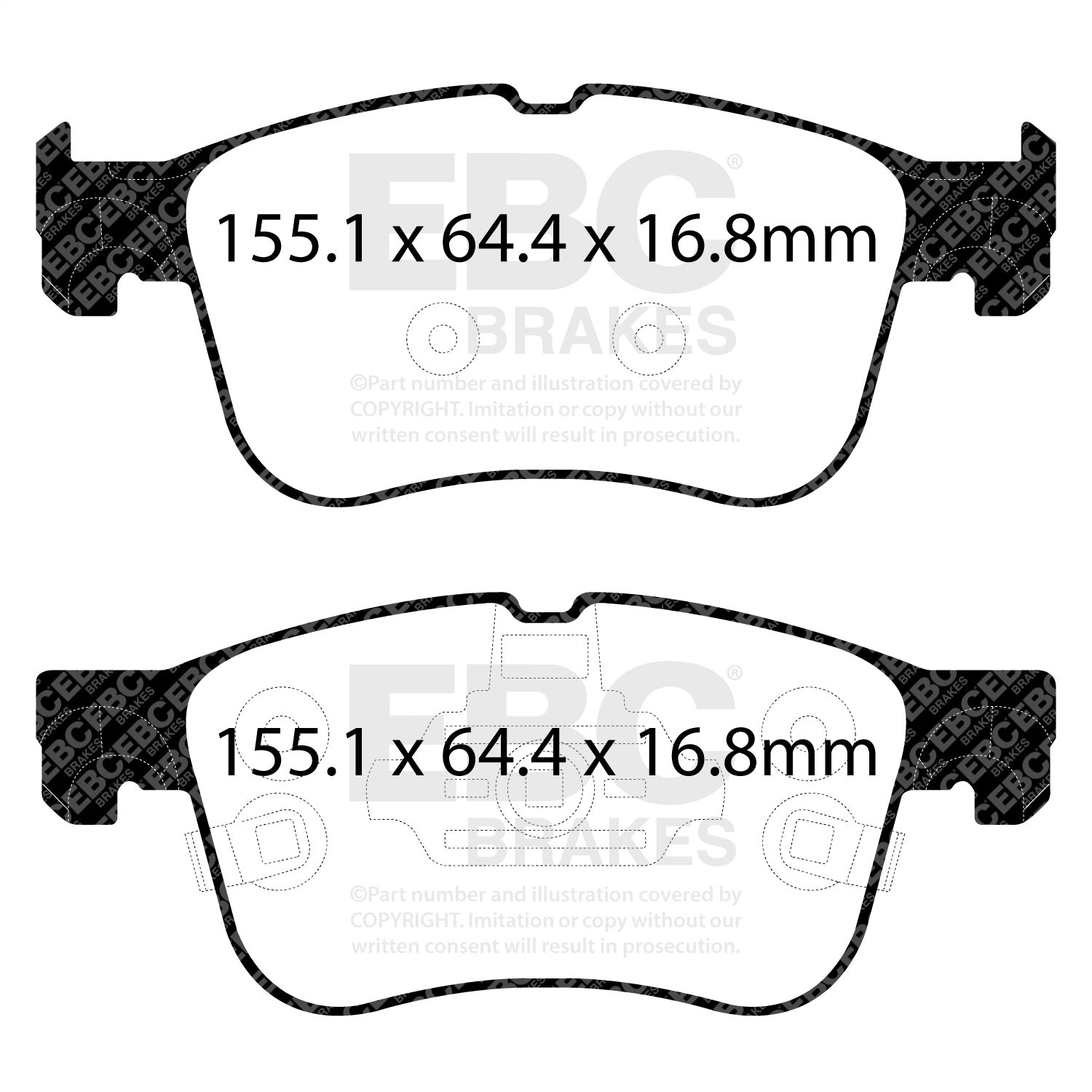 EBC Brakes DP42372R Yellowstuff Street And Track Brake Pads