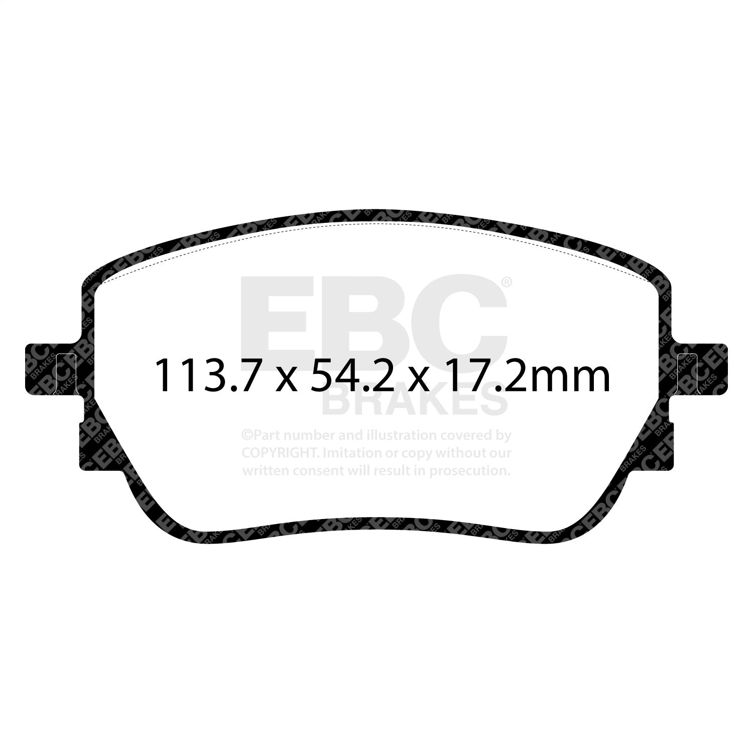 EBC Brakes DP32391C Redstuff Ceramic Low Dust Brake Pads