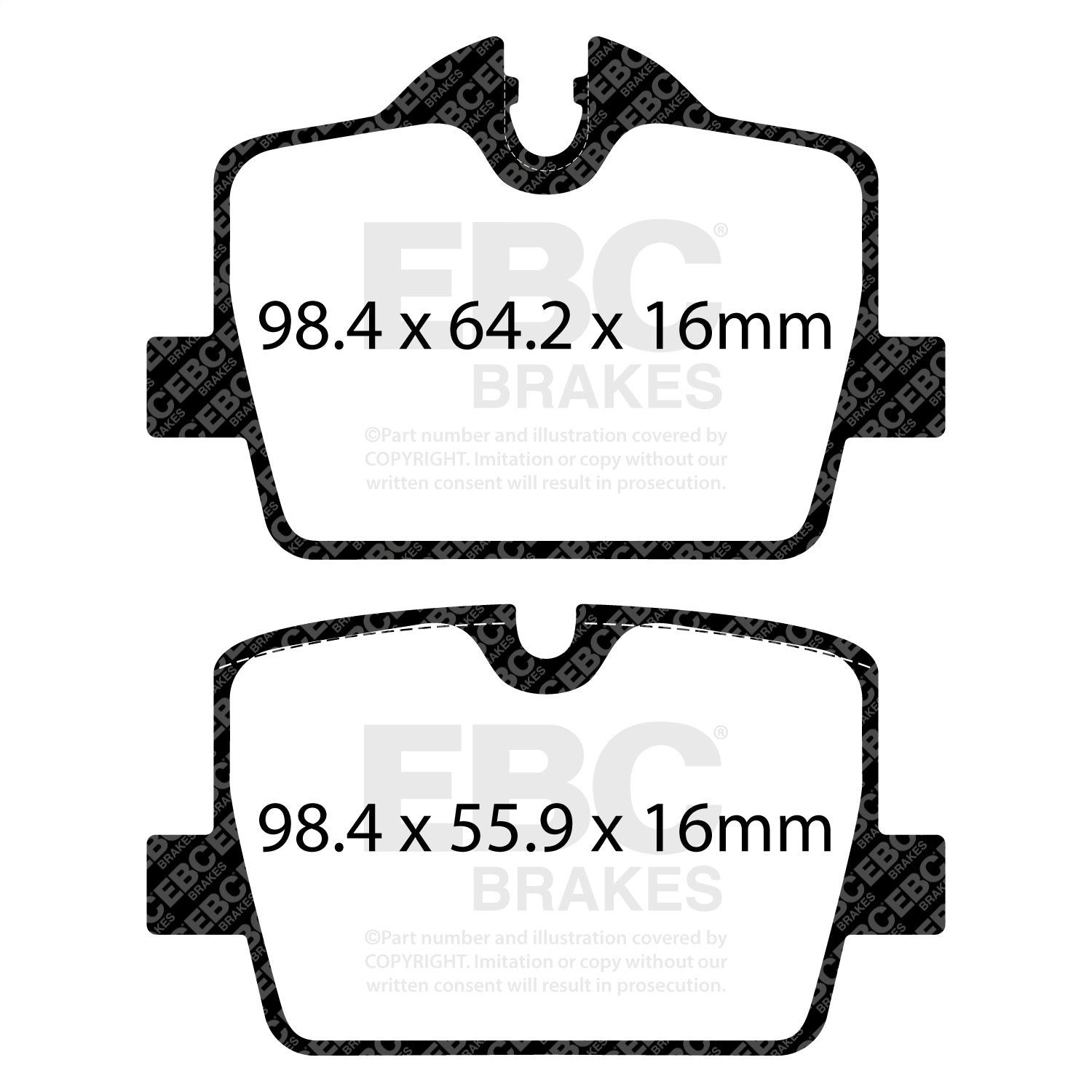 EBC Brakes DP32405C Redstuff Ceramic Low Dust Brake Pads
