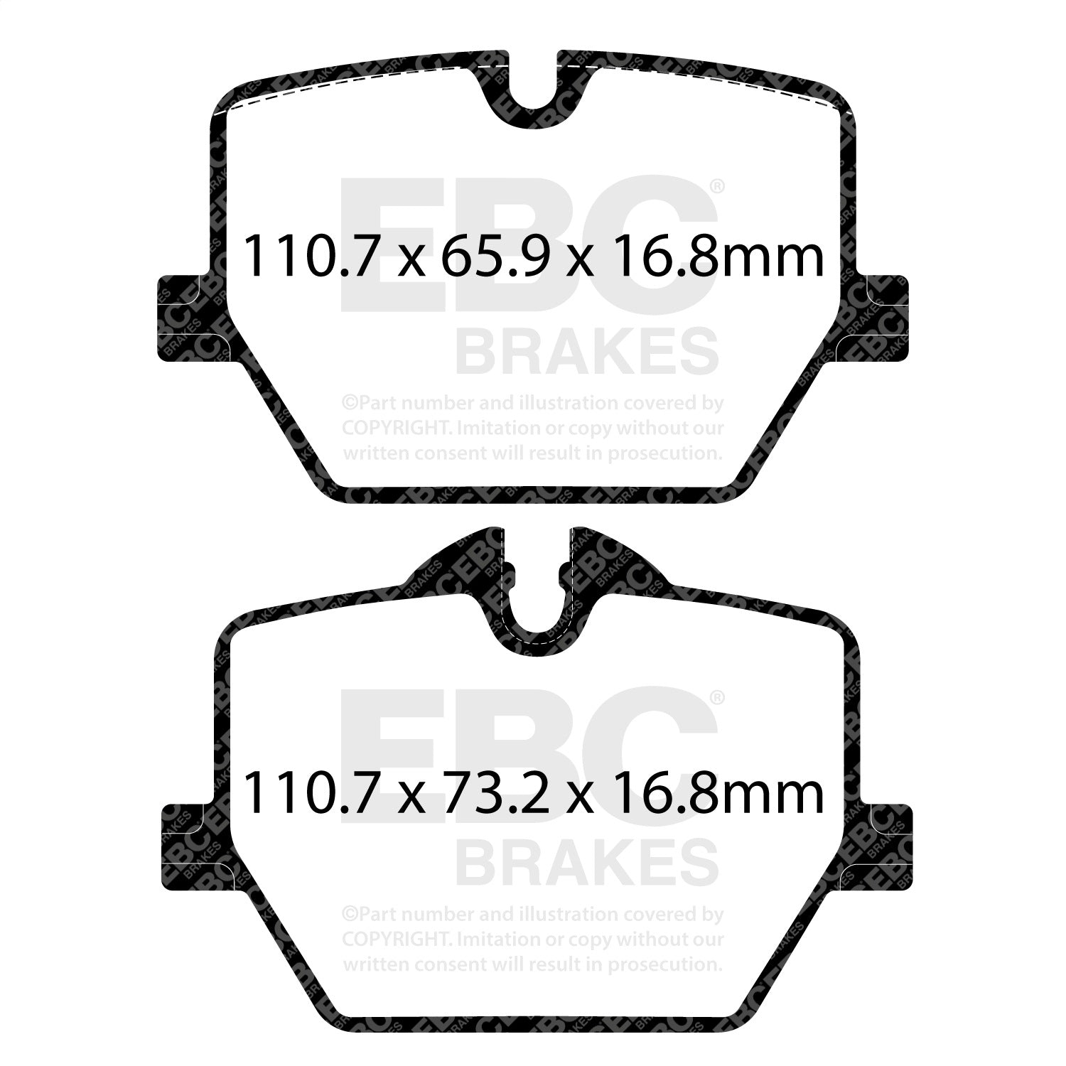 EBC Brakes DP52415NDX Bluestuff NDX Full Race Brake Pads