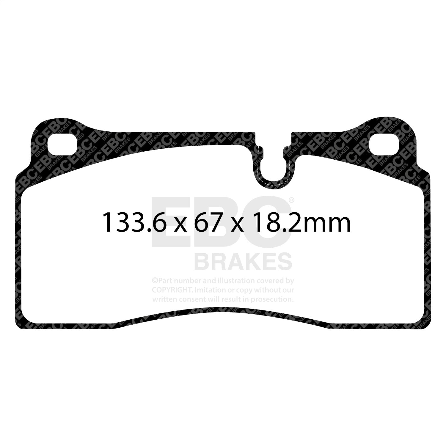 EBC Brakes DP32425C Redstuff Ceramic Low Dust Brake Pads Fits 19-21 M2