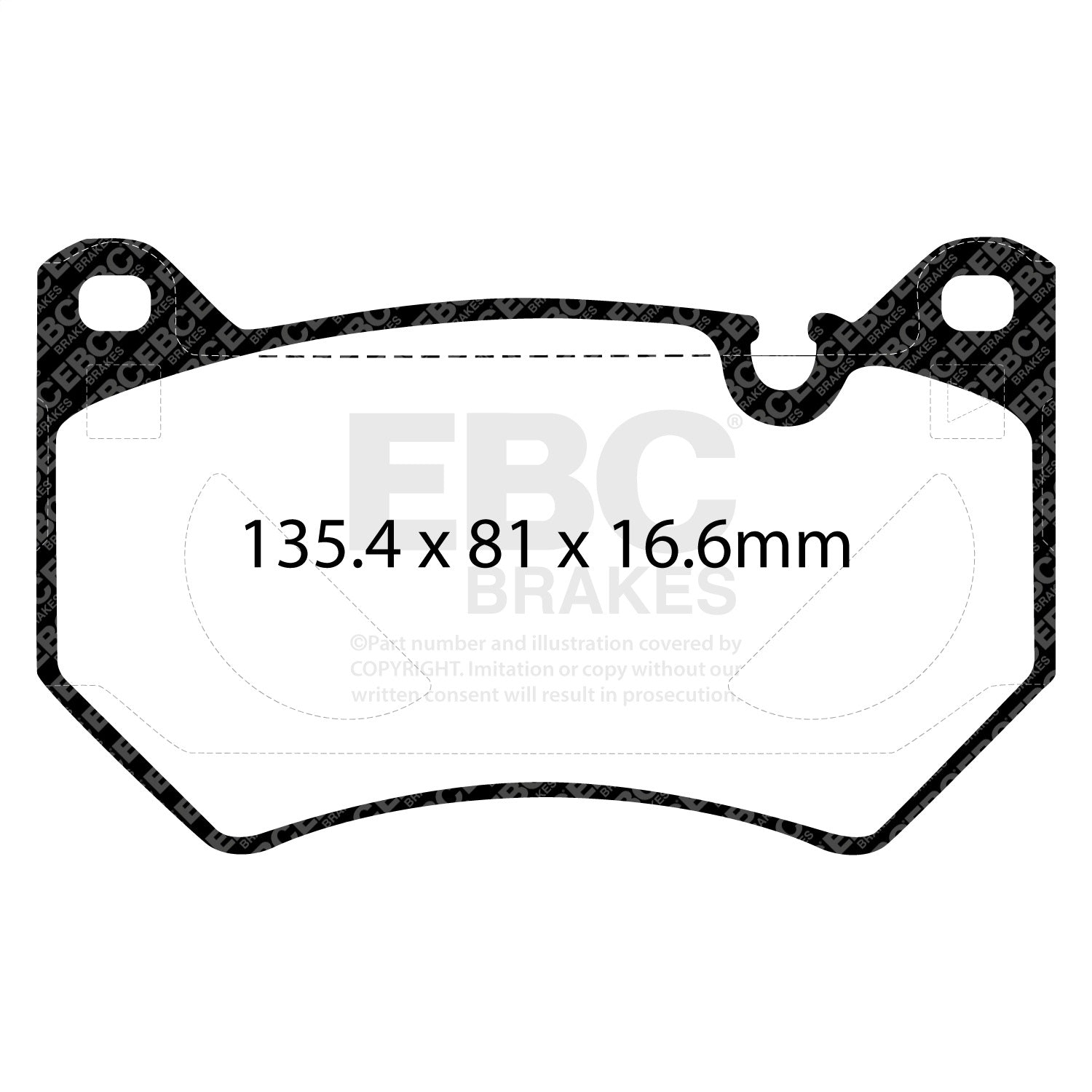 EBC Brakes DP32436C Redstuff Ceramic Low Dust Brake Pads