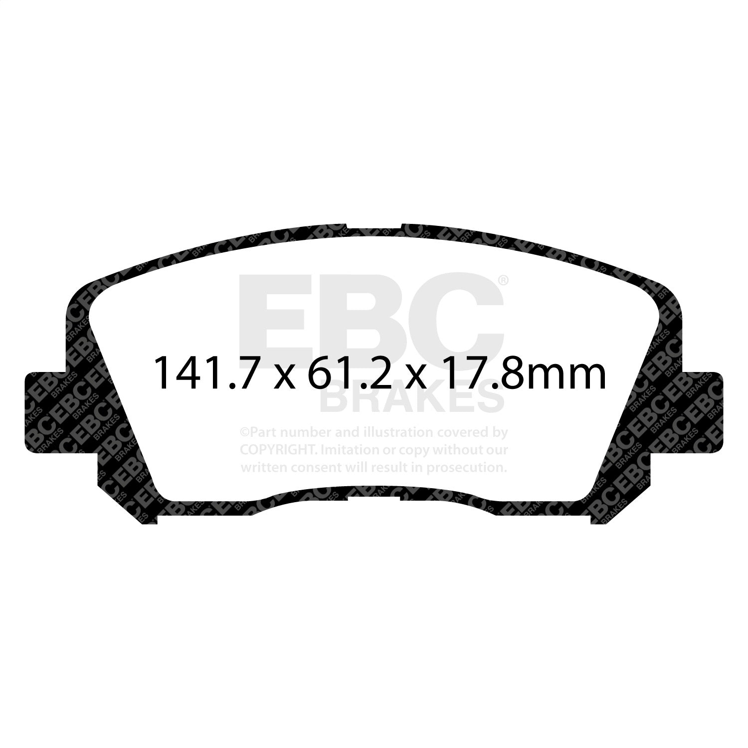 EBC Brakes DP43007R Yellowstuff Street And Track Brake Pads Fits 13-17 200 Dart