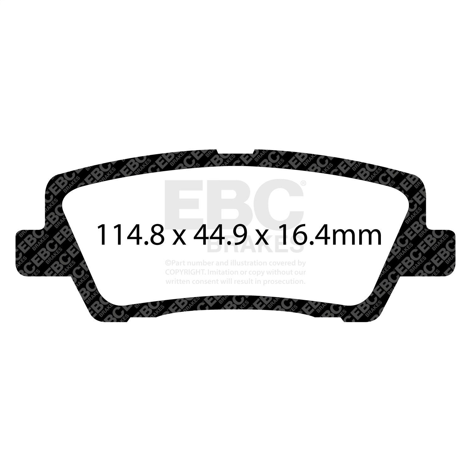 EBC Brakes DP33012C Redstuff Ceramic Low Dust Brake Pads Fits 13-18 ATS CTS