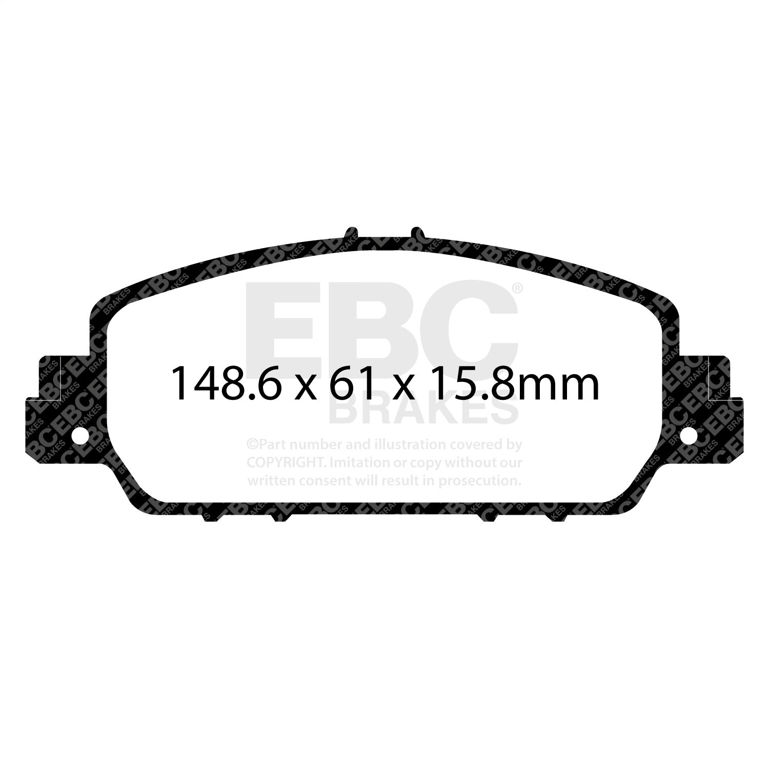 EBC Brakes UD1654 Ultimax  Brake Pads Fits 13-26 Accord HR-V