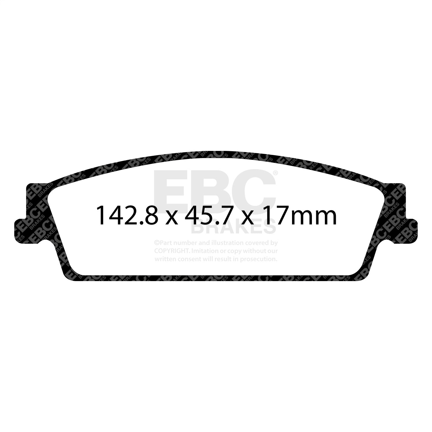 EBC Brakes ED93022 Truck/SUV Extra Duty Brake Pads Fits 15-18 Yukon Yukon XL