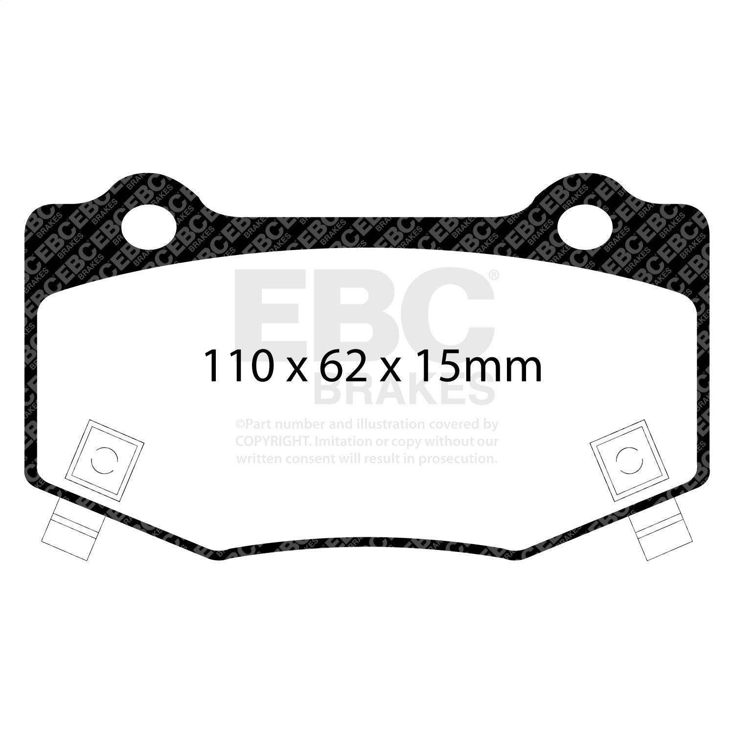 EBC Brakes DP33023C Redstuff Ceramic Low Dust Brake Pads