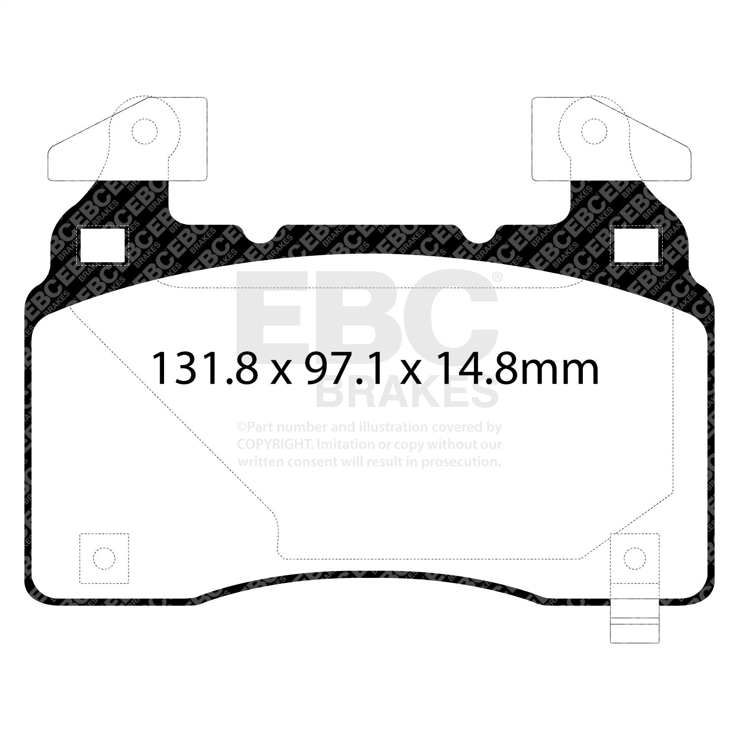 EBC Brakes DP43028R Yellowstuff Street And Track Brake Pads