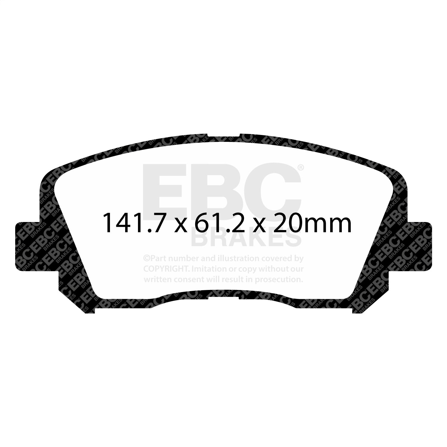 EBC Brakes DP33029C Redstuff Ceramic Low Dust Brake Pads Fits 15-17 200