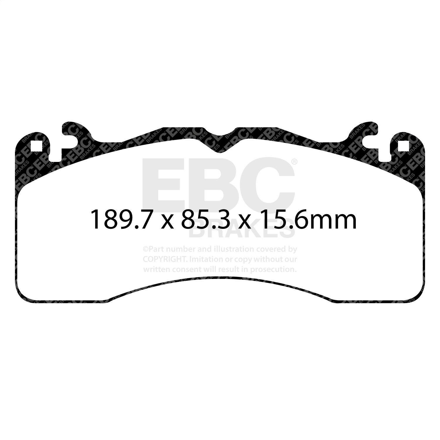 EBC Brakes DP33040C Redstuff Ceramic Low Dust Brake Pads Fits 15-23 Mustang