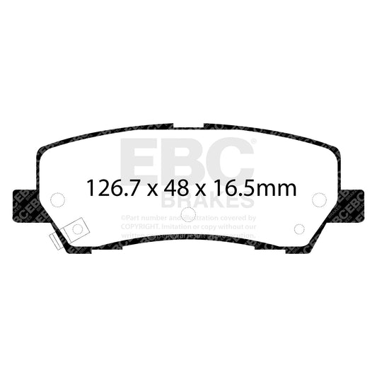 EBC Brakes DP33041C Redstuff Ceramic Low Dust Brake Pads Fits 15-23 Mustang