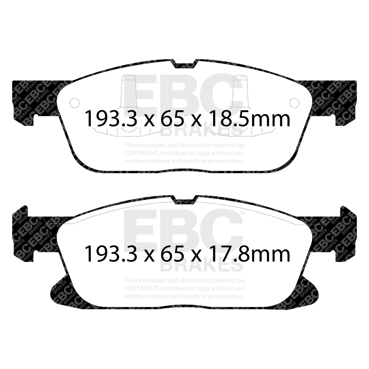 EBC Brakes DP43046R Yellowstuff Street And Track Brake Pads