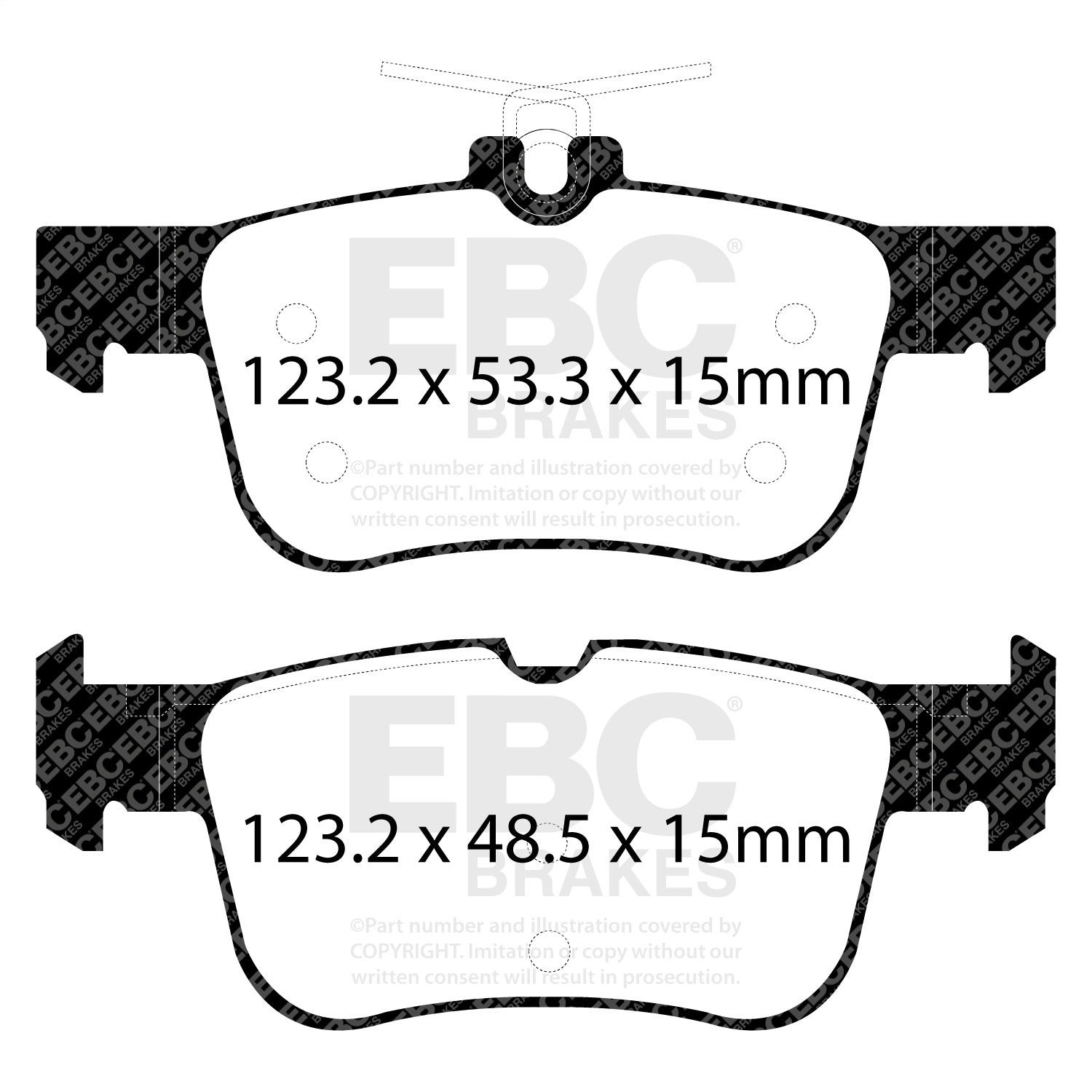 EBC Brakes UD1833 Ultimax  Brake Pads Fits Bronco Sport Corsair Edge Escape