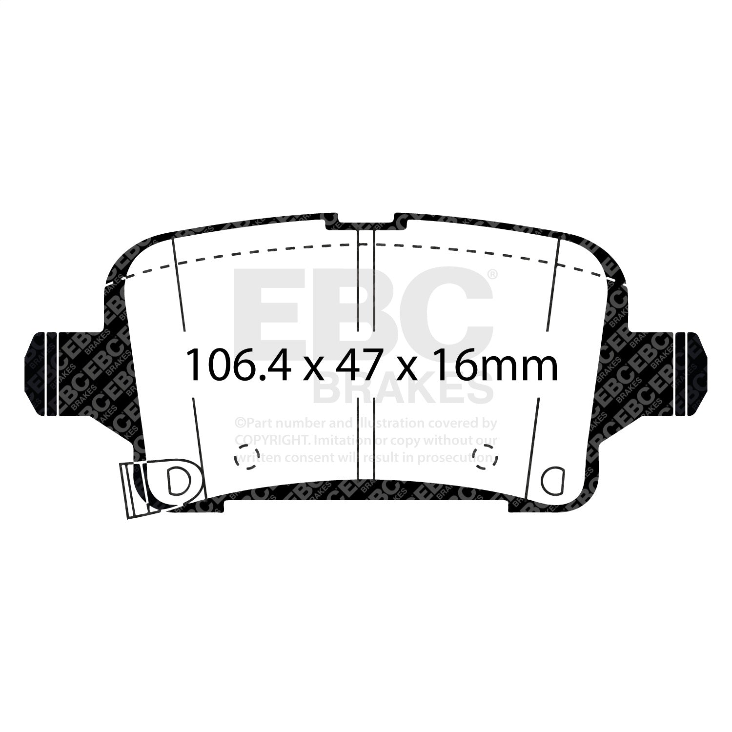 EBC Brakes DP43057R Yellowstuff Street And Track Brake Pads