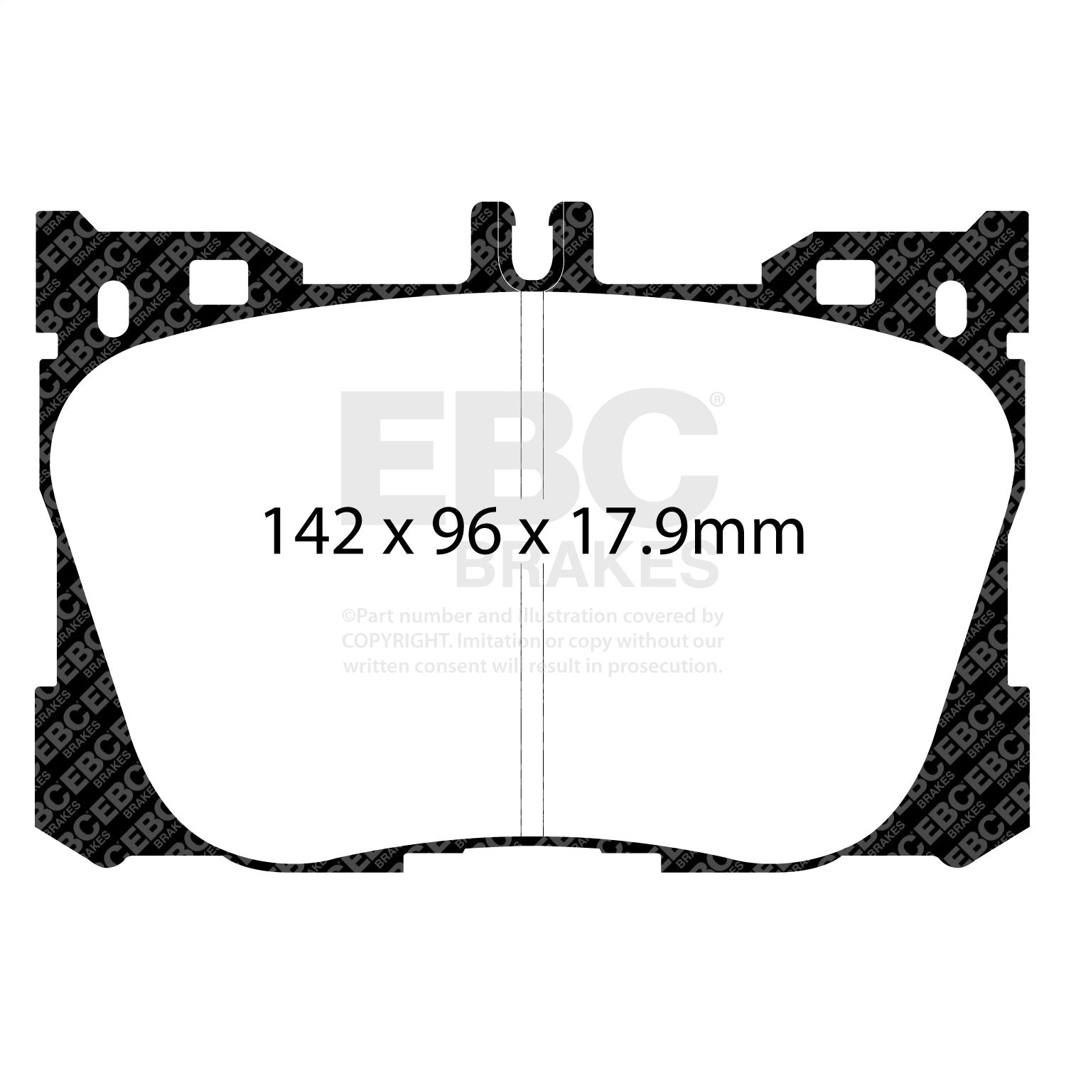 EBC Brakes DP33070C Redstuff Ceramic Low Dust Brake Pads