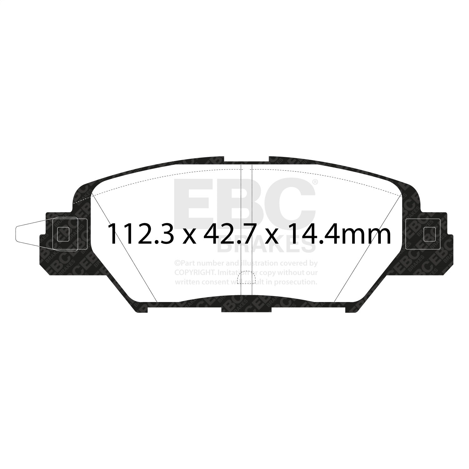 EBC Brakes DP23071 Greenstuff 2000 Series Sport Brake Pads Fits 16-23 CX-30 CX-5