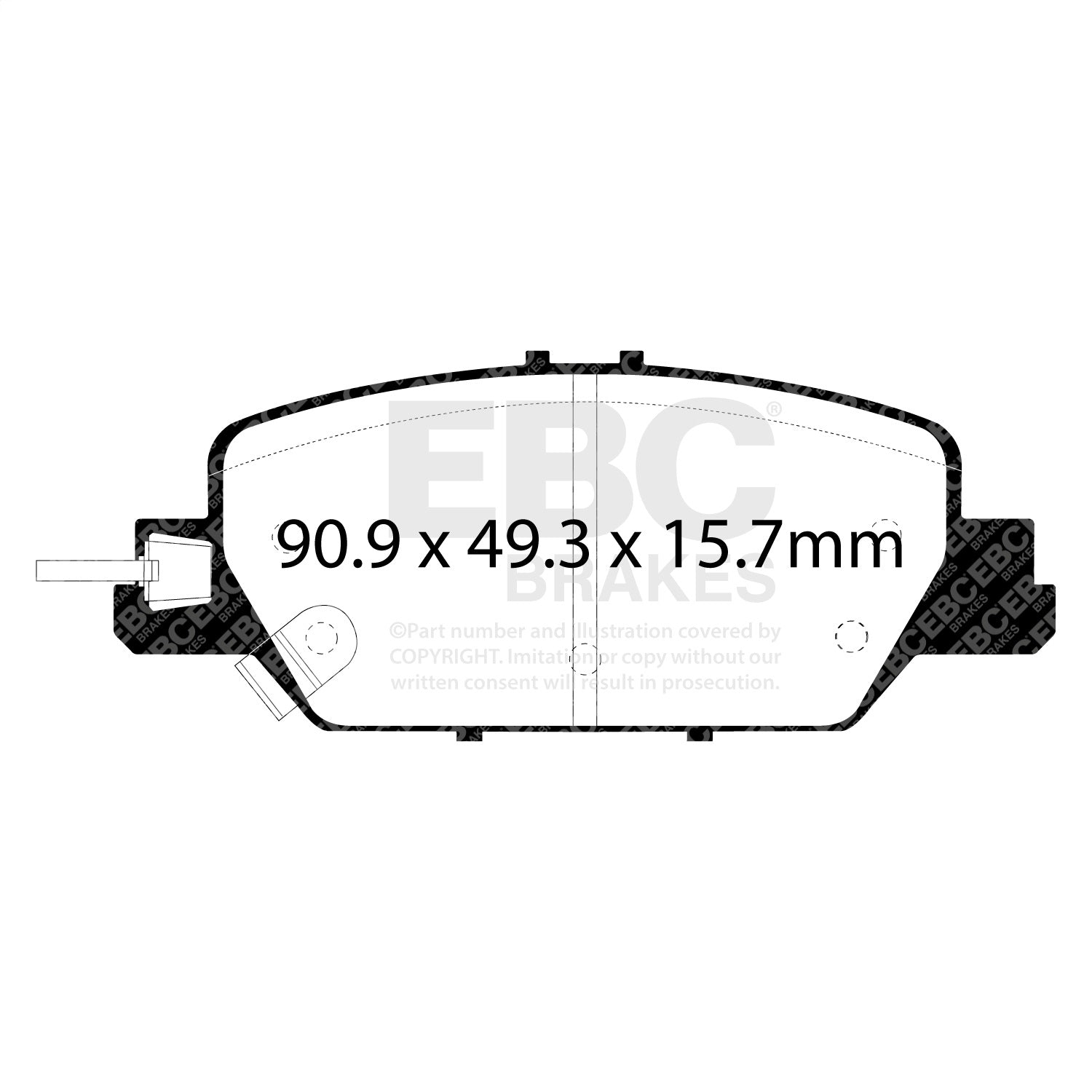 EBC Brakes DP43085R Yellowstuff Street And Track Brake Pads Fits 17-26 CR-V