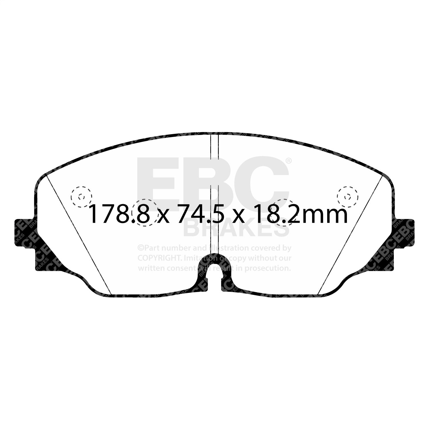 EBC Brakes UD2074 Ultimax  Brake Pads Fits 18-26 Atlas Atlas Cross Sport