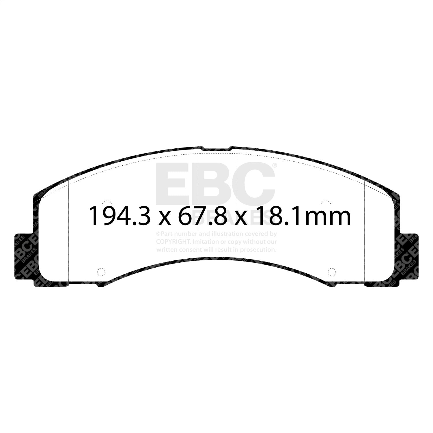 EBC Brakes UD2087 Ultimax  Brake Pads Fits 18-22 Expedition F-150 Navigator