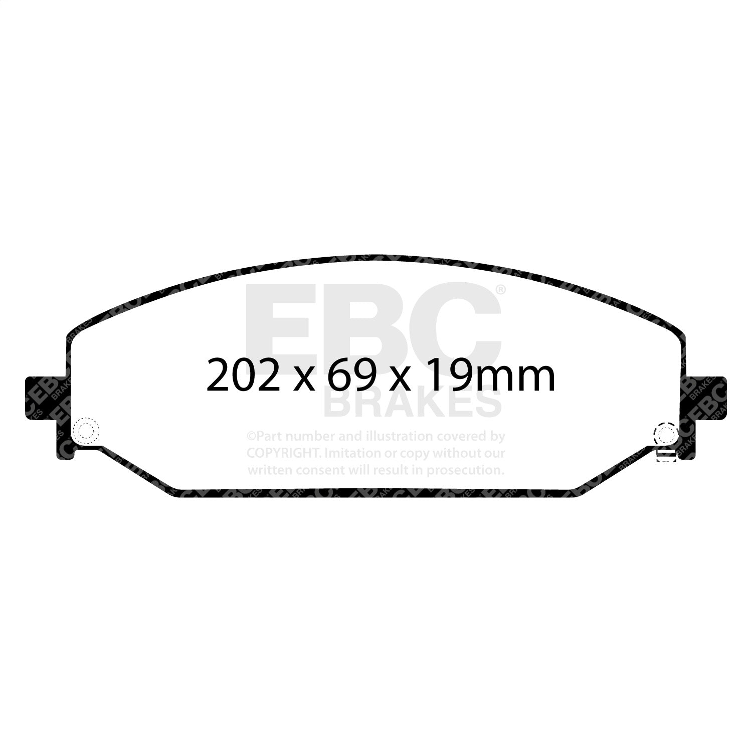 EBC Brakes ED93094 Truck/SUV Extra Duty Brake Pads