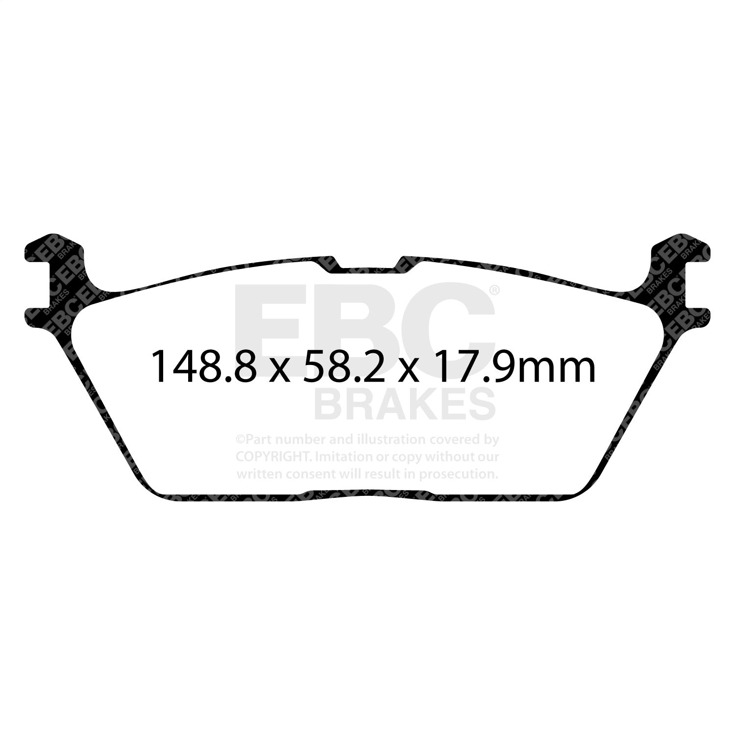EBC Brakes ED93095 Truck/SUV Extra Duty Brake Pads
