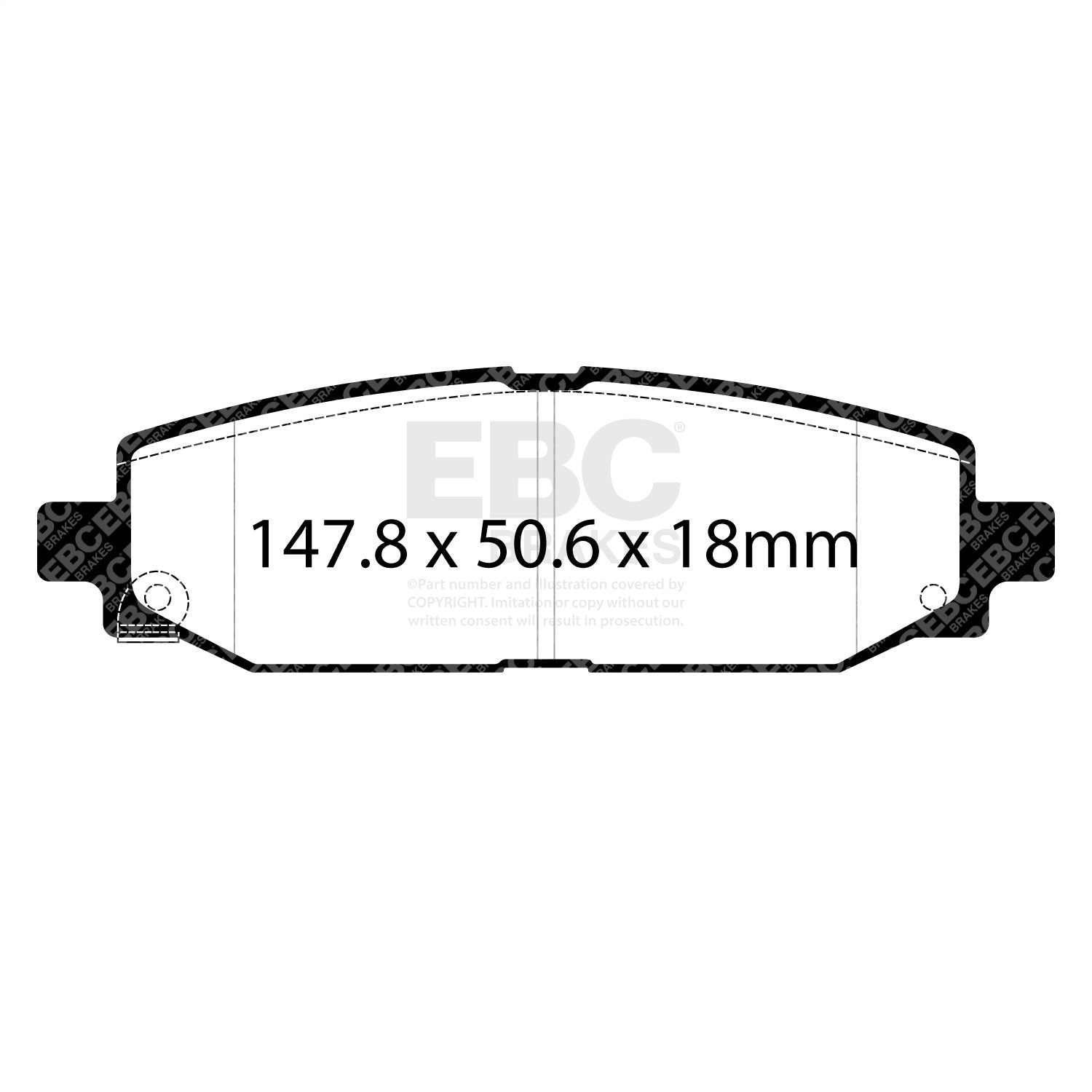 EBC Brakes UD2186 Ultimax  Brake Pads Fits 18-26 Wrangler (JL)