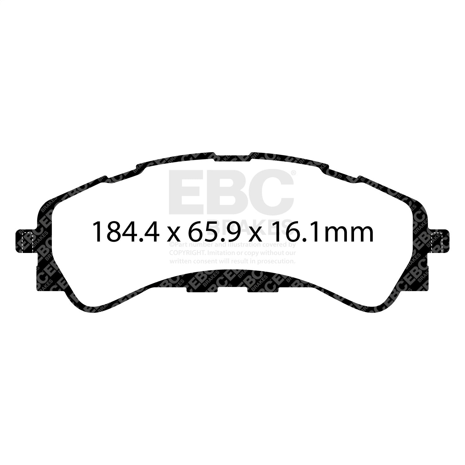 EBC Brakes DP63107 6000 Series Greenstuff Truck/SUV Brakes Disc Pads