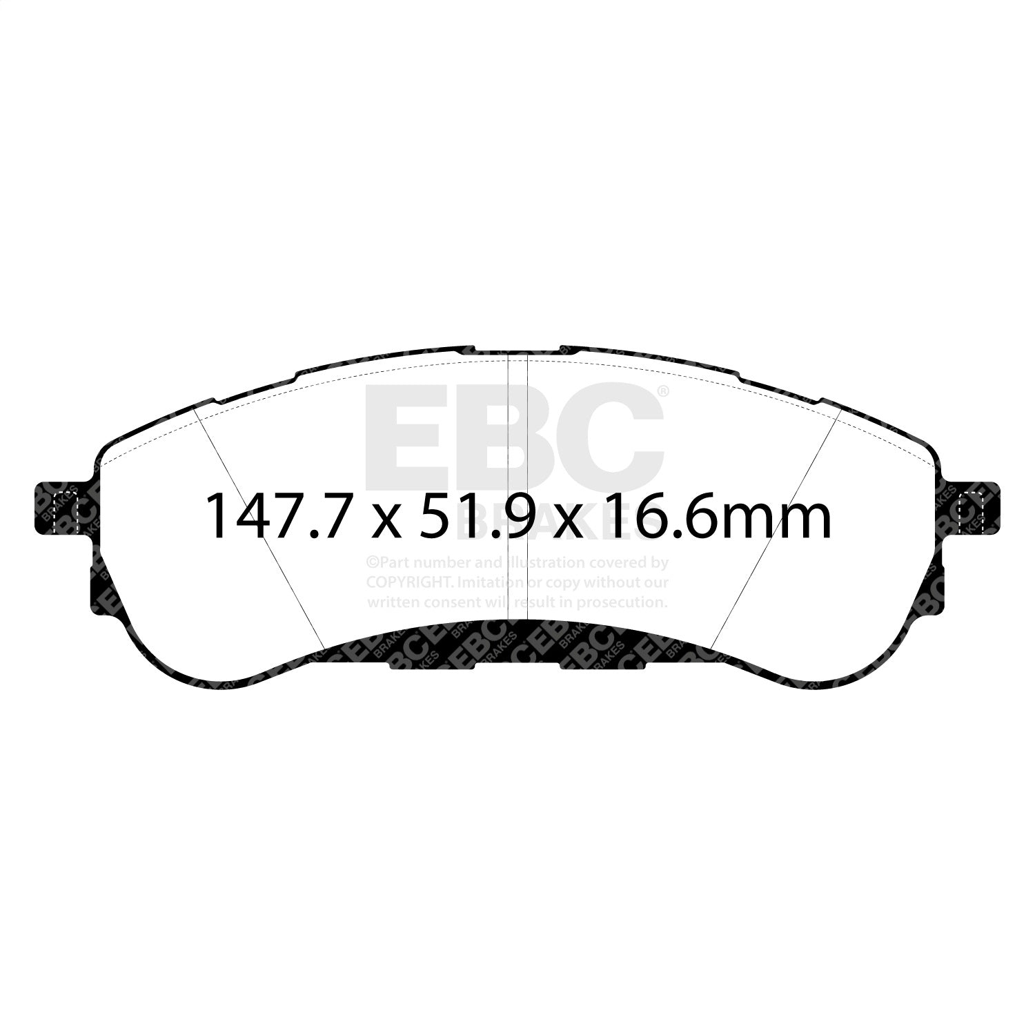 EBC Brakes DP43108R Yellowstuff Street And Track Brake Pads Fits 19-26 Ranger