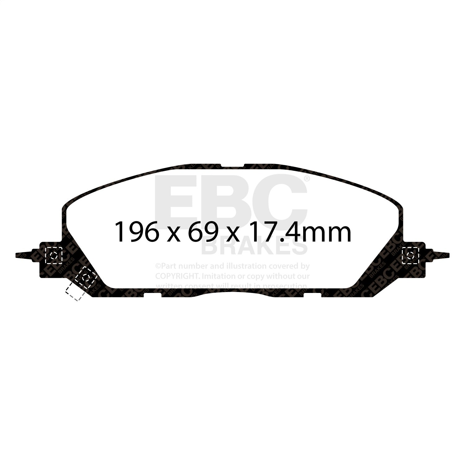 EBC Brakes DP43118R Yellowstuff Street And Track Brake Pads