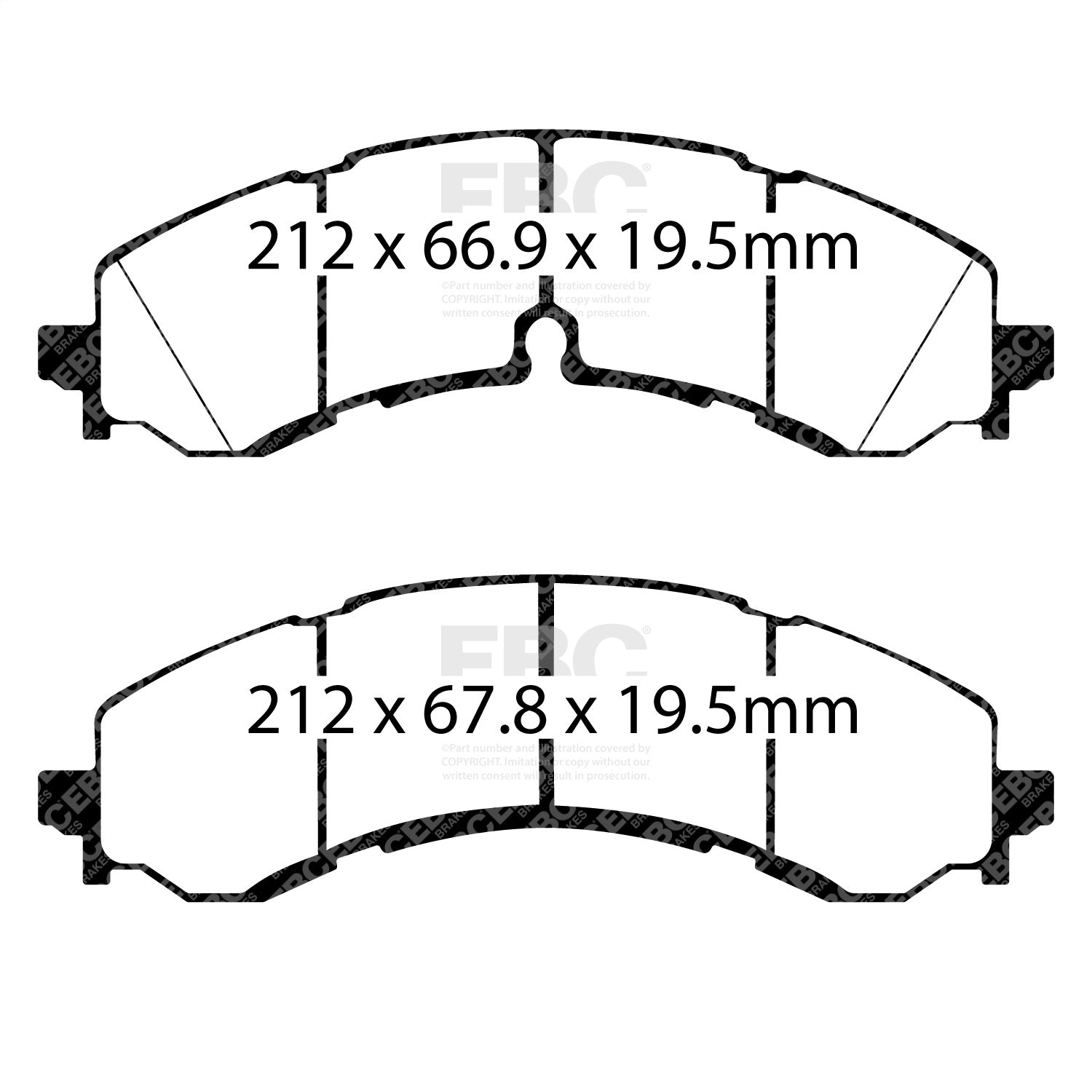 EBC Brakes DP43126R Yellowstuff Street And Track Brake Pads