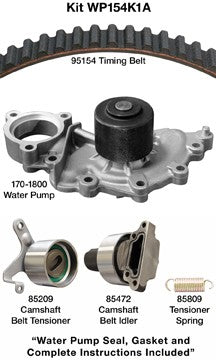 Dayco Engine Timing Belt Kit with Water Pump  WP154K1A