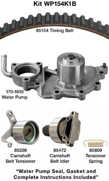 Dayco Engine Timing Belt Kit with Water Pump  WP154K1B