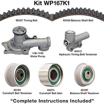 Dayco Engine Timing Belt Kit with Water Pump  WP167K1A