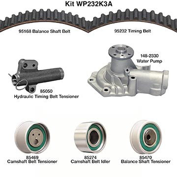 Dayco Engine Timing Belt Kit with Water Pump  WP232K3A