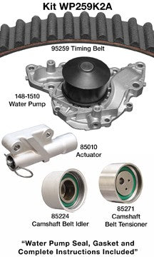 Dayco Engine Timing Belt Kit with Water Pump  WP259K2A