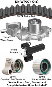 Dayco Engine Timing Belt Kit with Water Pump  WP271K1C
