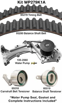 Dayco Engine Timing Belt Kit with Water Pump  WP279K1A