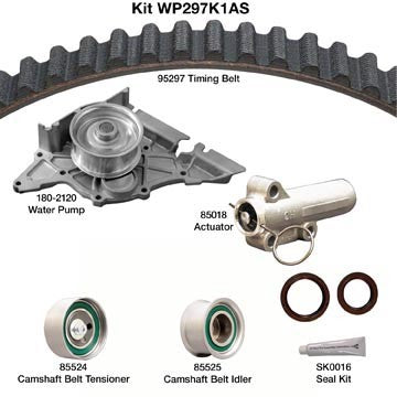 Dayco Engine Timing Belt Kit with Water Pump  WP297K1AS