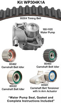 Dayco Engine Timing Belt Kit with Water Pump  WP304K1A