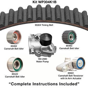 Dayco Engine Timing Belt Kit with Water Pump  WP304K1B