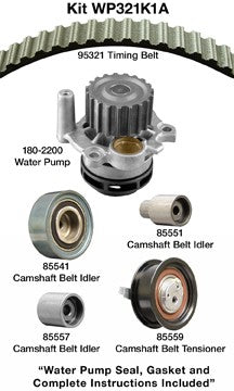 Dayco Engine Timing Belt Kit with Water Pump  WP321K1A