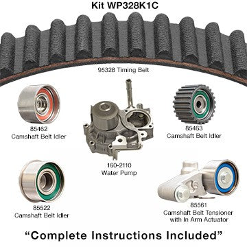 Dayco Engine Timing Belt Kit with Water Pump  WP328K1C