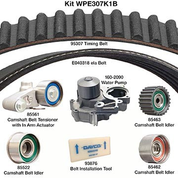 Dayco Engine Timing Belt Kit with Water Pump  WPE307K1B