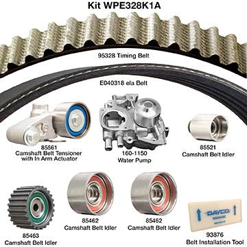 Dayco Engine Timing Belt Kit with Water Pump  WPE328K1A