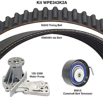 Dayco Engine Timing Belt Kit with Water Pump  WPE343K2A