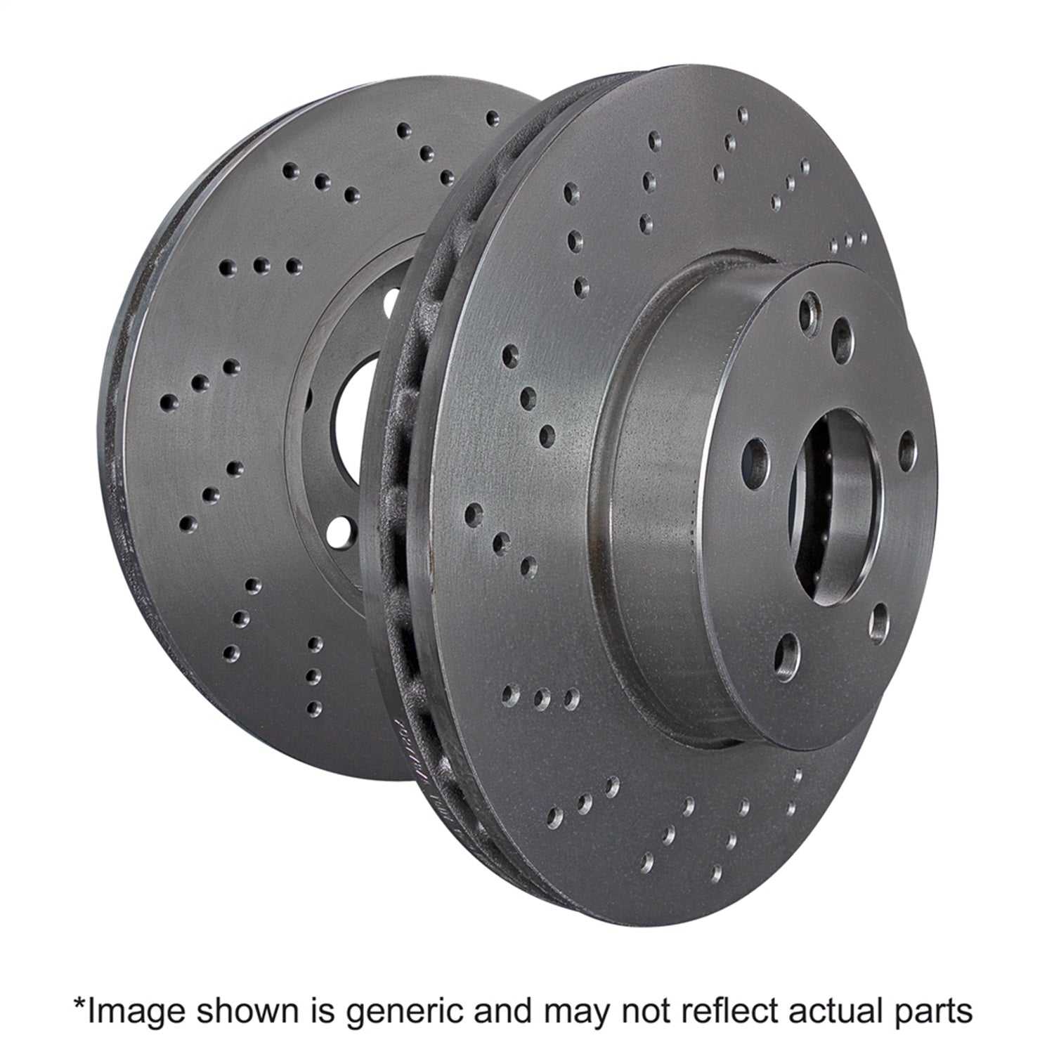 EBC Brakes RK7364XD Cross Drilled Rotor Set Fits 06-13 Corvette