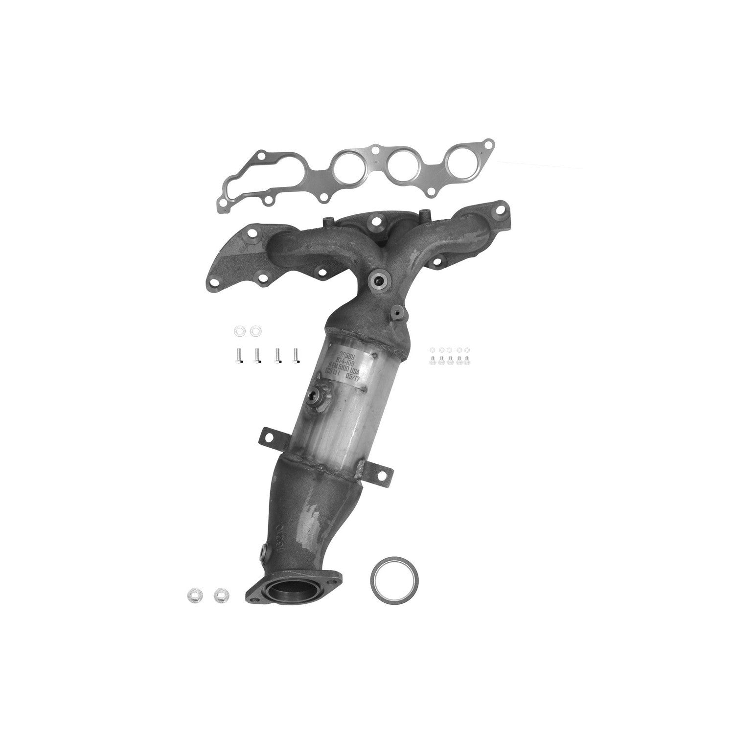 Eastern Catalytic Exhaust Manifold with Integrated Catalytic Converter  30589