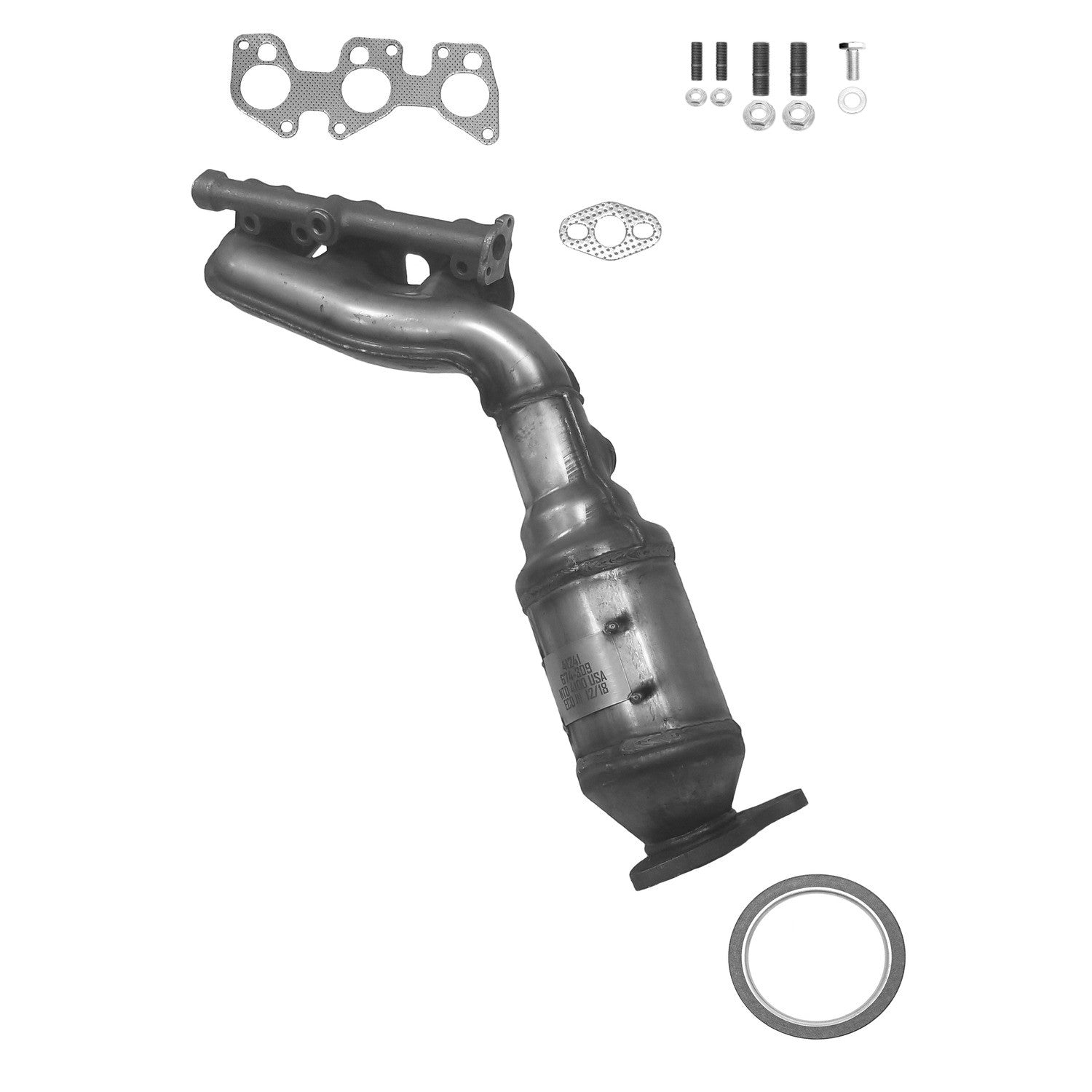 Eastern Catalytic Exhaust Manifold with Integrated Catalytic Converter  41241